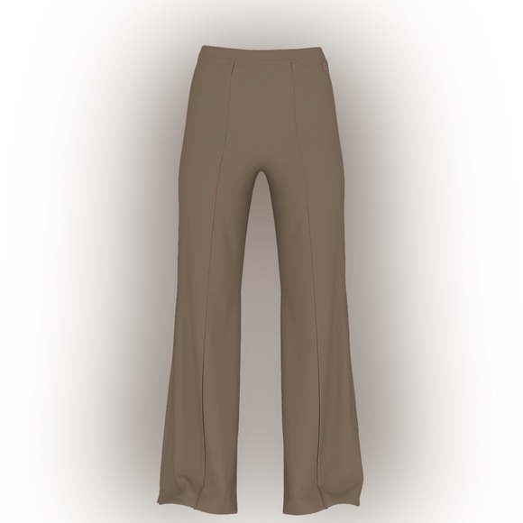 VSX LUXRib Wide-Leg Pant - Terra Olive - Picture 3 of 7
